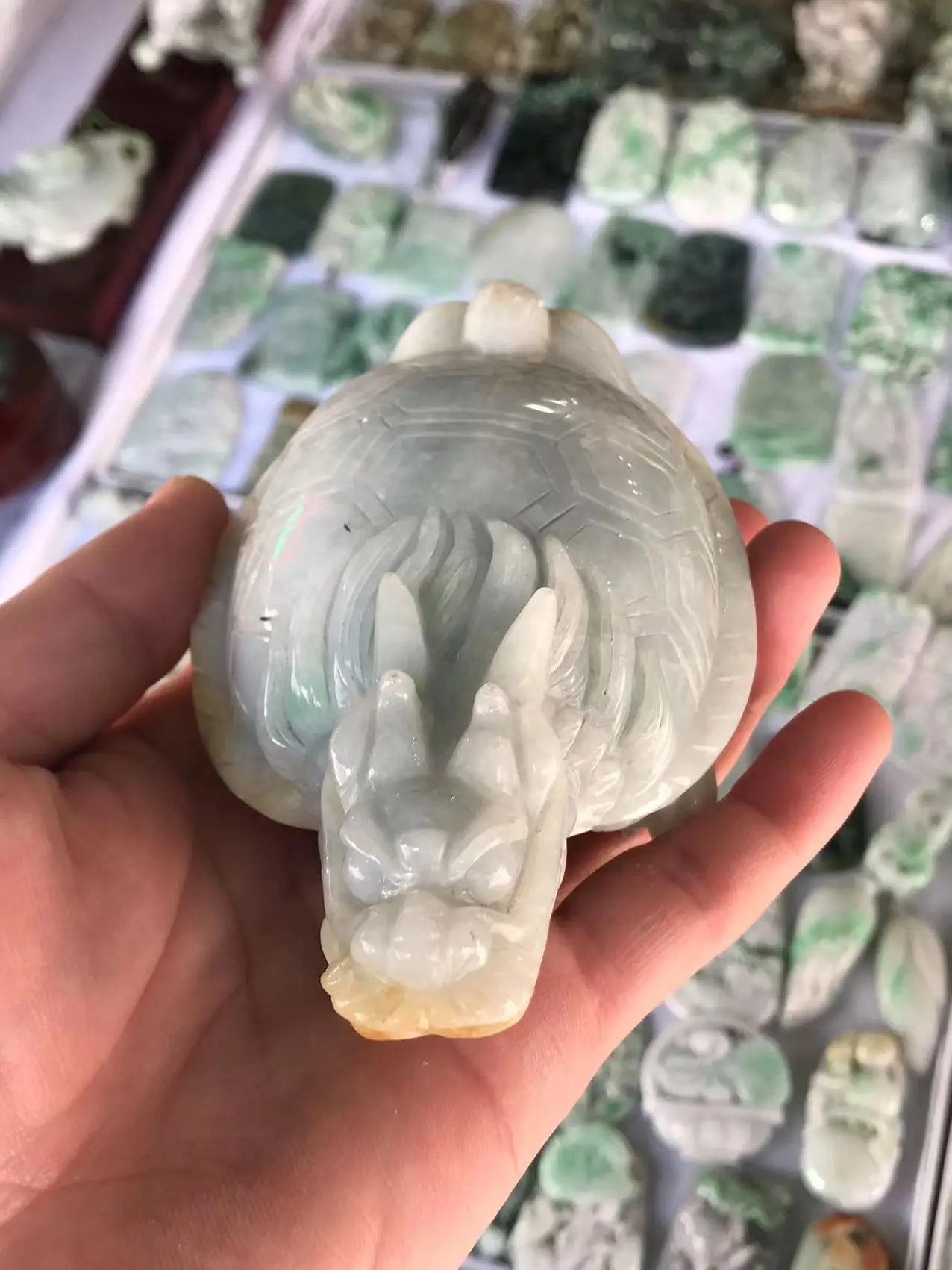 Natural Myanmar jade A HandCarved turtle jade lotus jadeite jade necklace pendant jade necklaces jewelry woman
Natural Myanmar jade A HandCarved turtle jade lotus jadeite jade necklace pendant jade necklaces jewelry woman