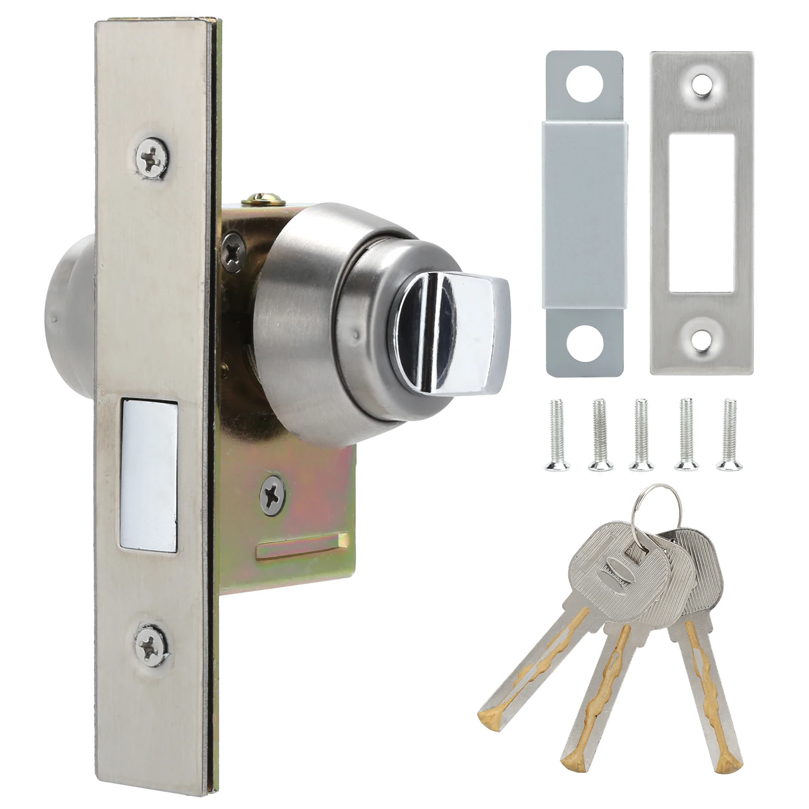 Aluminum Alloy Thick Anti‑Theft Security Door Rotate Bolt Latch Slide Lock with Keys
Aluminum Alloy Thick Anti‑Theft Security Door Rotate Bolt Latch Slide Lock with Keys