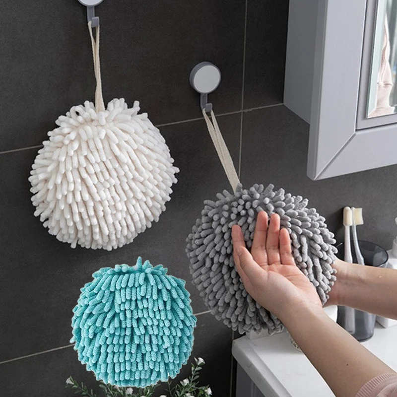 Chenille Hand Towels Kitchen Bathroom Hand Towel Ball with Hanging Loops Quick Dry Soft Absorbent Microfiber Towels
Chenille Hand Towels Kitchen Bathroom Hand Towel Ball with Hanging Loops Quick Dry Soft Absorbent Microfiber Towels