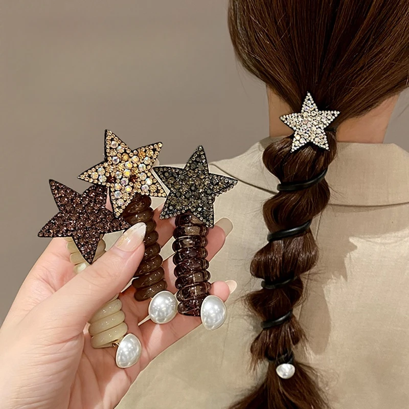 Heart-shaped hair rope elegant ponytail spiral rope elastic rubber headband headband phone cord hair accessories for women
Heart-shaped hair rope elegant ponytail spiral rope elastic rubber headband headband phone cord hair accessories for women