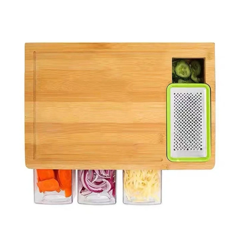Cutting Board with Drawers Large Chopping Board Grip Handles with Trays Juice Grooves Food Storage Kitchen Supplies
Cutting Board with Drawers Large Chopping Board Grip Handles with Trays Juice Grooves Food Storage Kitchen Supplies