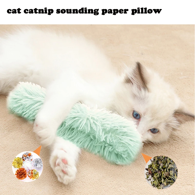 Cat plush toy winter warm pv velvet pillow catnip toys Pet sounding paper toy Cat interactive self-healing toy cat chew toy
Cat plush toy winter warm pv velvet pillow catnip toys Pet sounding paper toy Cat interactive self-healing toy cat chew toy