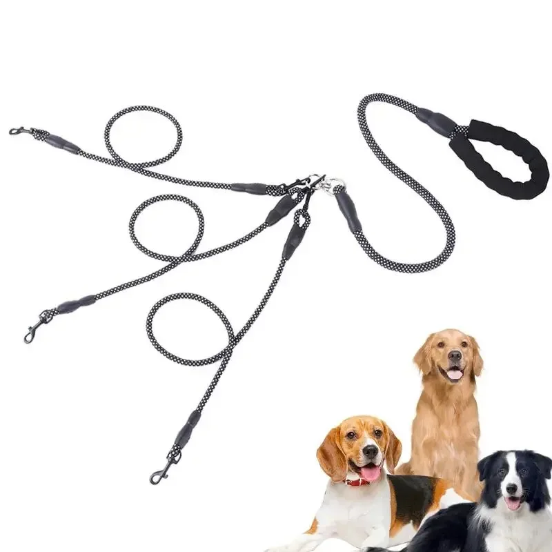 

Way Leash Leashes Three Device Tangles Dog Leash Swivel Splitter Multi With 360 Dog Lead Multiple Leash Dog Dog No 3 Way Safety