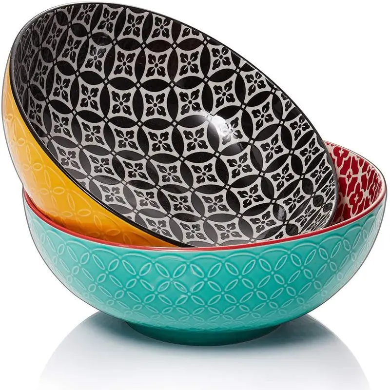Large Serving Bowls, 9.6 Inch 70 oz Salad Bowl, Big Pasta Bowl Set of 2, Vibrant Colorful Bowls
Large Serving Bowls, 9.6 Inch 70 oz Salad Bowl, Big Pasta Bowl Set of 2, Vibrant Colorful Bowls