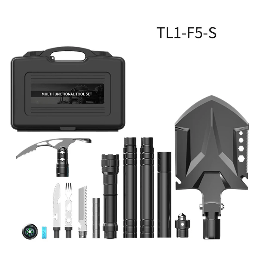 

TL1-F5-S/ TL1-F45-S Multi-function Engineer Shovel Set Garden Tools Folding Shovel Kits Outdoor Camping Shovel Combination Set