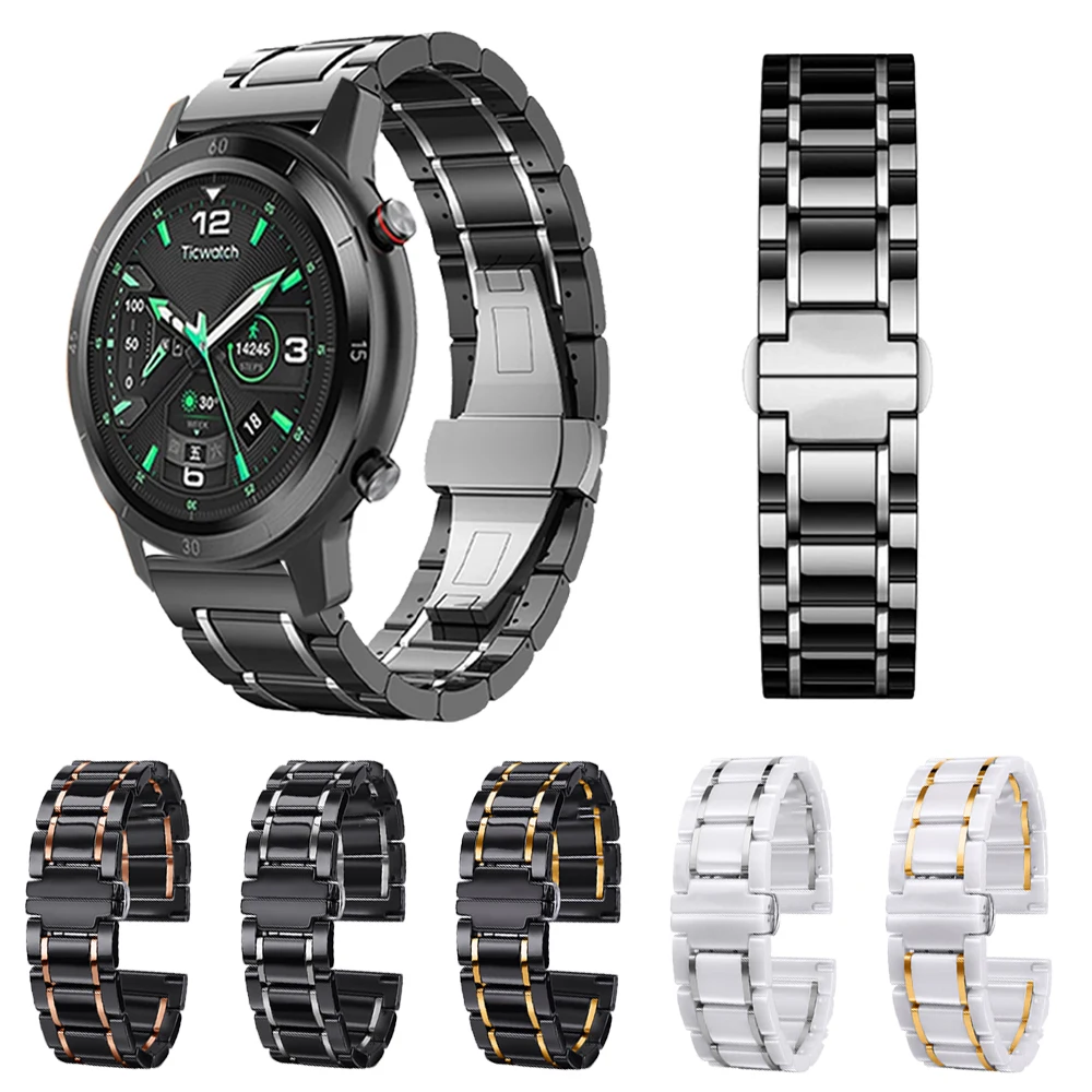 Ceramic Strap For TicWatch Band Pro 3 Ultra GPS /GTX/S2/E2/E3/GTH Straps Bracelet Watchbands 20mm 22mm Belt Wrist Accessories
Ceramic Strap For TicWatch Band Pro 3 Ultra GPS /GTX/S2/E2/E3/GTH Straps Bracelet Watchbands 20mm 22mm Belt Wrist Accessories