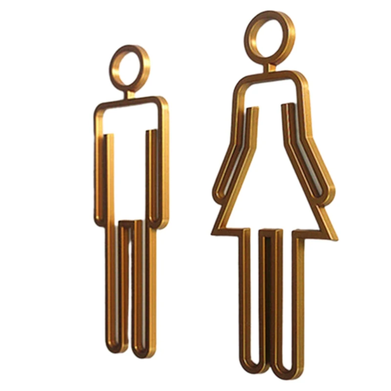 Woman&Man Toilet Sign Bathroom Door Wall Sticker Simple Decoration with Adhesive
Woman&Man Toilet Sign Bathroom Door Wall Sticker Simple Decoration with Adhesive