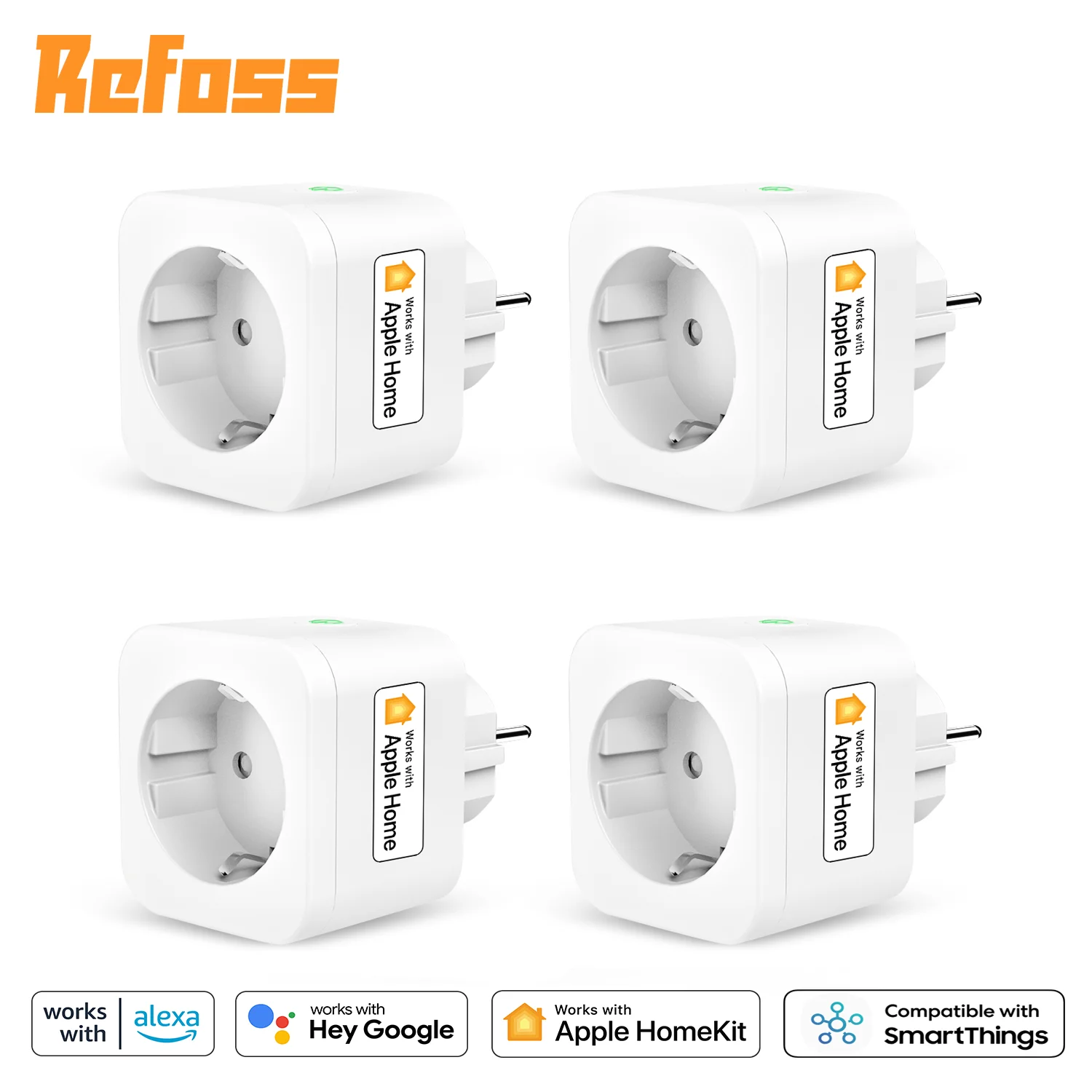 Refoss 16A HomeKit Smart EU Plug WiFi Socket Power Monitoring Voice Control Support Alexa Google Assistant SmartThings
Refoss 16A HomeKit Smart EU Plug WiFi Socket Power Monitoring Voice Control Support Alexa Google Assistant SmartThings