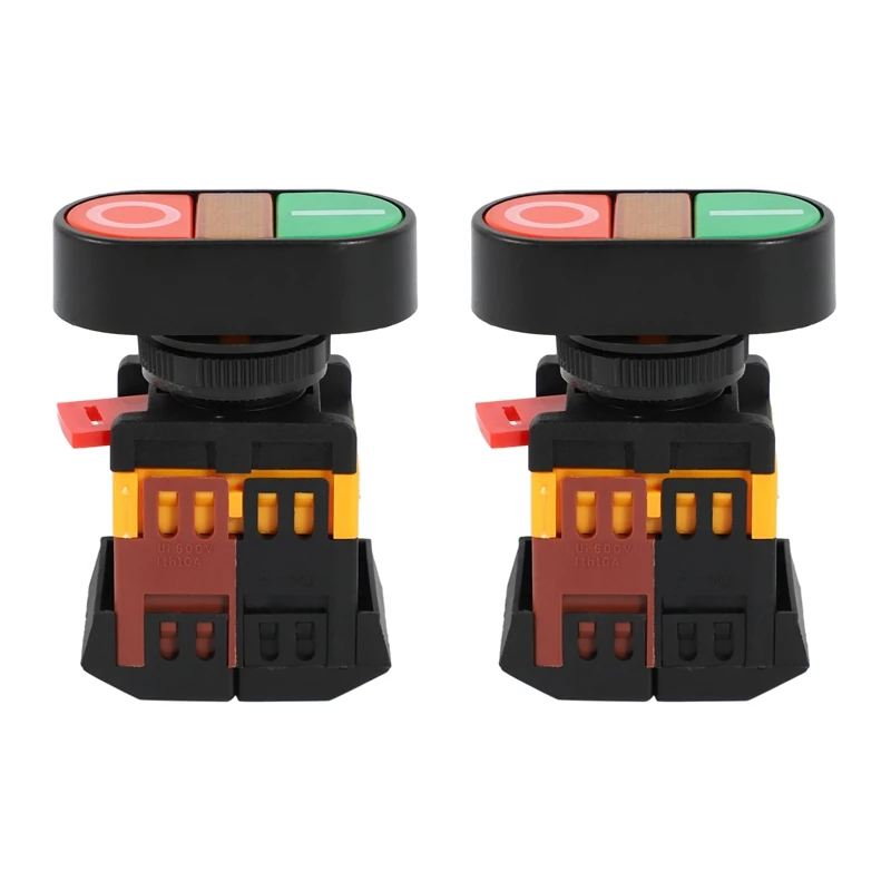 2X AC 600V 10A ON OFF ON AND OFF Momentary Push Button Switch With 220V Neon Light
2X AC 600V 10A ON OFF ON AND OFF Momentary Push Button Switch With 220V Neon Light
