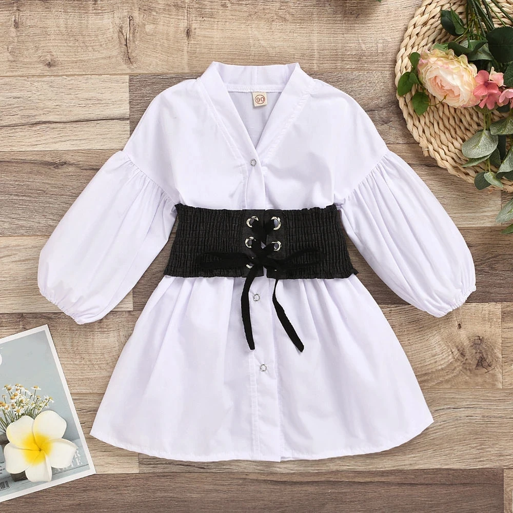 Fashion Girls Shirt Dresses Spring/Summer 2022 New Dot Long-Sleeved V-Neck Cardigan Lantern Sleeves Blouse/Waistband 2-6Y Kids
Fashion Girls Shirt Dresses Spring/Summer 2022 New Dot Long-Sleeved V-Neck Cardigan Lantern Sleeves Blouse/Waistband 2-6Y Kids