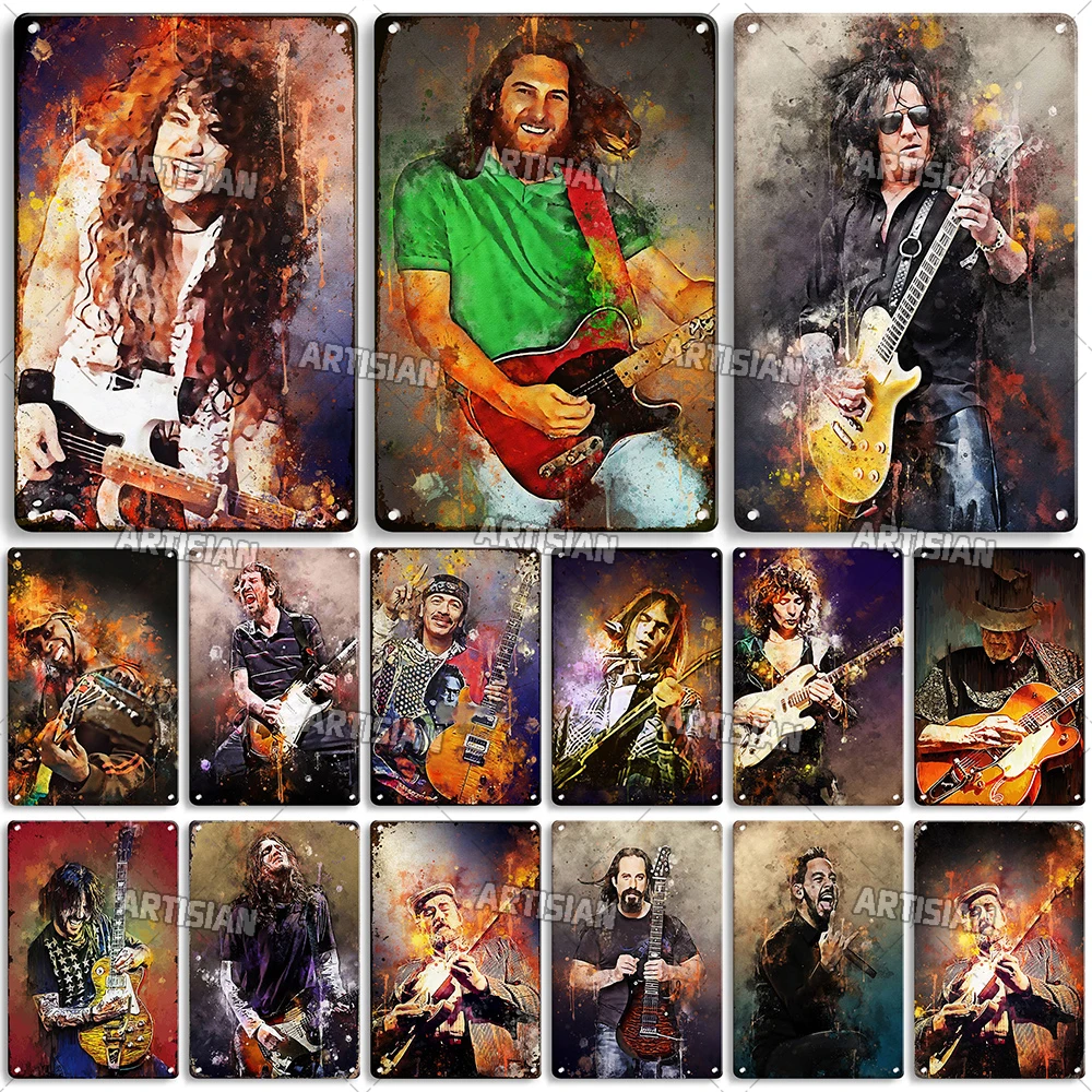 Легендарная декоративная пластина для гитариста, винтажная музыка, металлический жестяной знак, Ржавый металлический постер, фотообои, кар... 
Легендарная декоративная пластина для гитариста, винтажная музыка, металлический жестяной знак, Ржавый металлический постер, фотообои, кар...