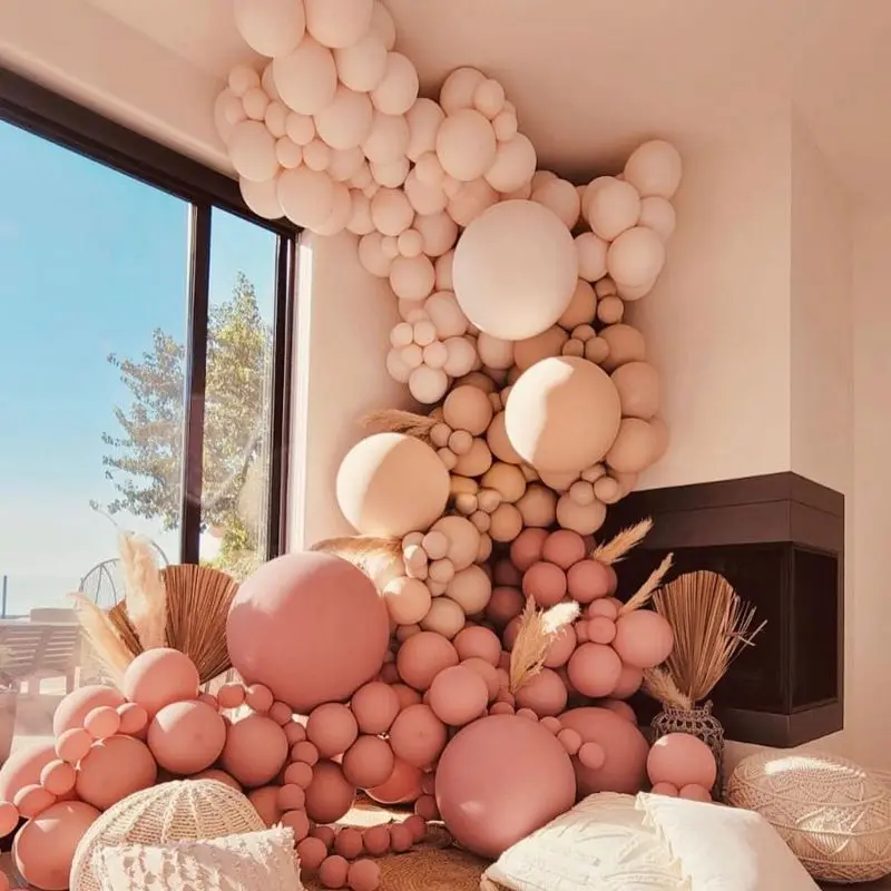 140pcs Vintage Pink Balloon Garland Double Skin Color Balloon Arch DIY Wedding Decoration Baby Shower Birthday Anniversary Decor
140pcs Vintage Pink Balloon Garland Double Skin Color Balloon Arch DIY Wedding Decoration Baby Shower Birthday Anniversary Decor
