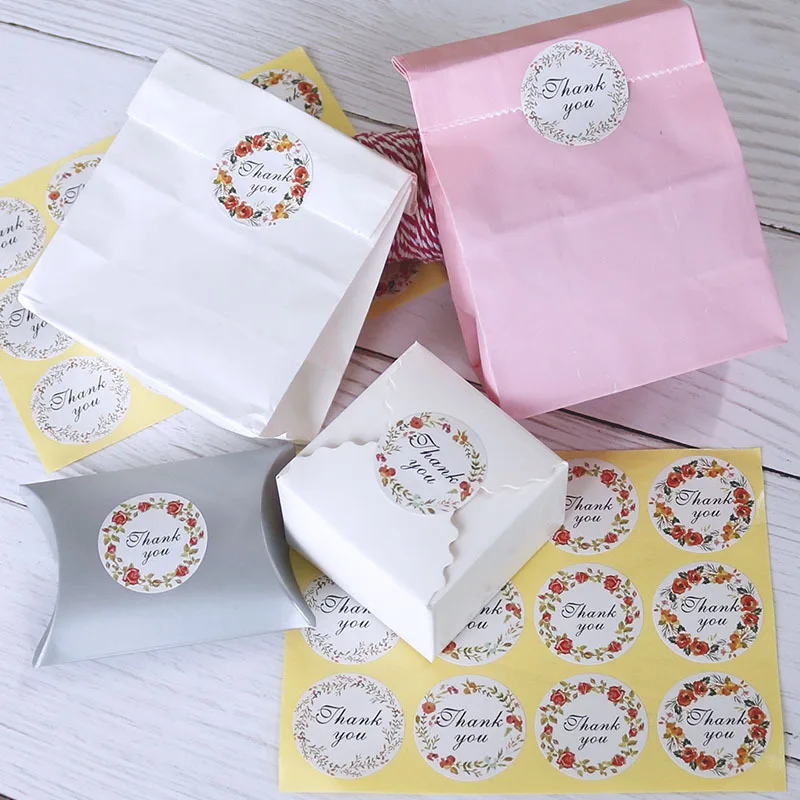 120 pcs small fresh Thank you four-color flower creative sealing stickers kraft paper self-adhesive baking decoration stickers
120 pcs small fresh Thank you four-color flower creative sealing stickers kraft paper self-adhesive baking decoration stickers