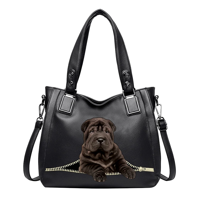 Women Luxury Bag Casual Tote Bag Fashion Designer Handbags High Quality Lady PU Leather Shoulder Dog Picture Bags HBN054 
Women Luxury Bag Casual Tote Bag Fashion Designer Handbags High Quality Lady PU Leather Shoulder Dog Picture Bags HBN054