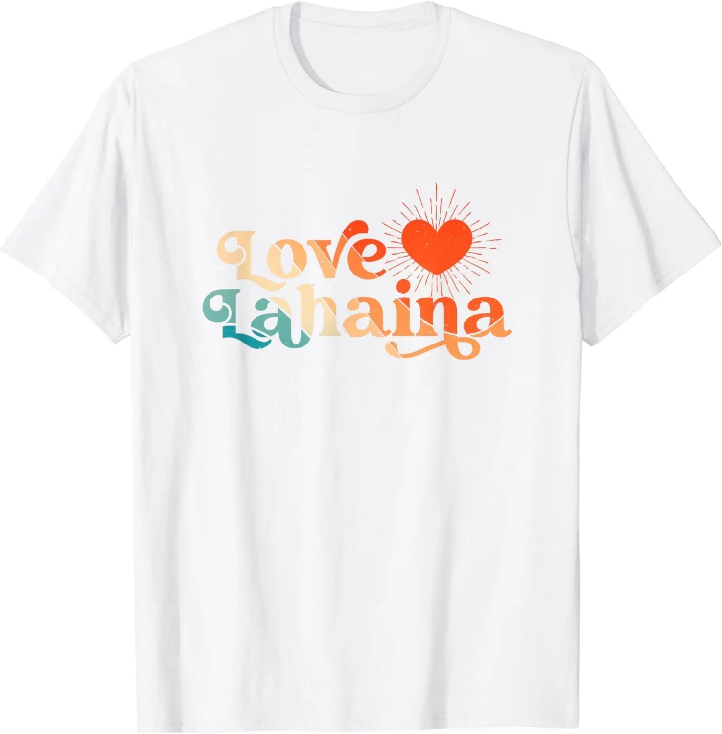 Женские Гавайские футболки Love Lahaina Maui высококачественные из 100% хлопка с коротким