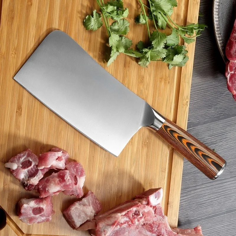 German steel bone knife kitchen knife household sharp stainless steel chopper knife thickened osteocette solid wood handle knife
German steel bone knife kitchen knife household sharp stainless steel chopper knife thickened osteocette solid wood handle knife
