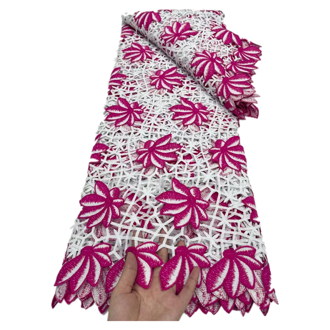 High Quality 2022 Hot Fashion African Lace Fabric Beautiful Nigerian Guipure Lace Fabrics For Wedding Party Dress 5 Yards JJYG47
High Quality 2022 Hot Fashion African Lace Fabric Beautiful Nigerian Guipure Lace Fabrics For Wedding Party Dress 5 Yards JJYG47