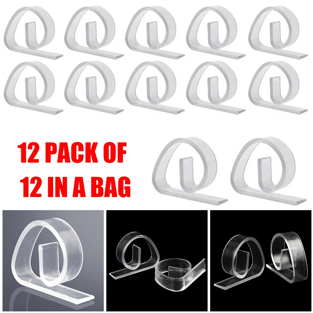 12Pcs Plastic Table Cloth Clips Clear Durable Tablecloth Clamps Party Picnic Wedding Prom Tablecloth Clip Grips
12Pcs Plastic Table Cloth Clips Clear Durable Tablecloth Clamps Party Picnic Wedding Prom Tablecloth Clip Grips