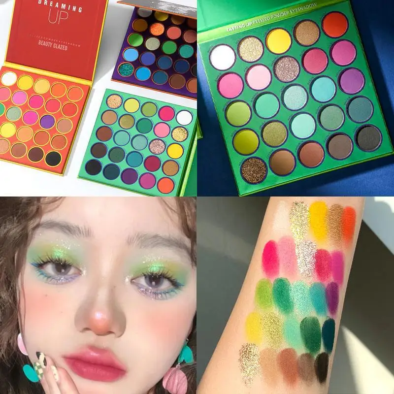 25 Colors Eyeshadow Pallete Matte Shimmer Eye Shadow Powder Long-lasting Waterproof Palette Maquillage Beauty Glazed
25 Colors Eyeshadow Pallete Matte Shimmer Eye Shadow Powder Long-lasting Waterproof Palette Maquillage Beauty Glazed