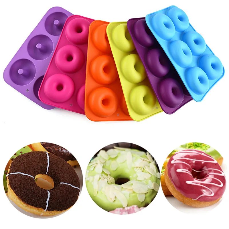 6 Grids Silicone Donut Mold Cookie Mold Cake Mold Reusable Easy Demoulding Dessert Ice Cream Moulds For Kitchen DIY Baking Tools
6 Grids Silicone Donut Mold Cookie Mold Cake Mold Reusable Easy Demoulding Dessert Ice Cream Moulds For Kitchen DIY Baking Tools