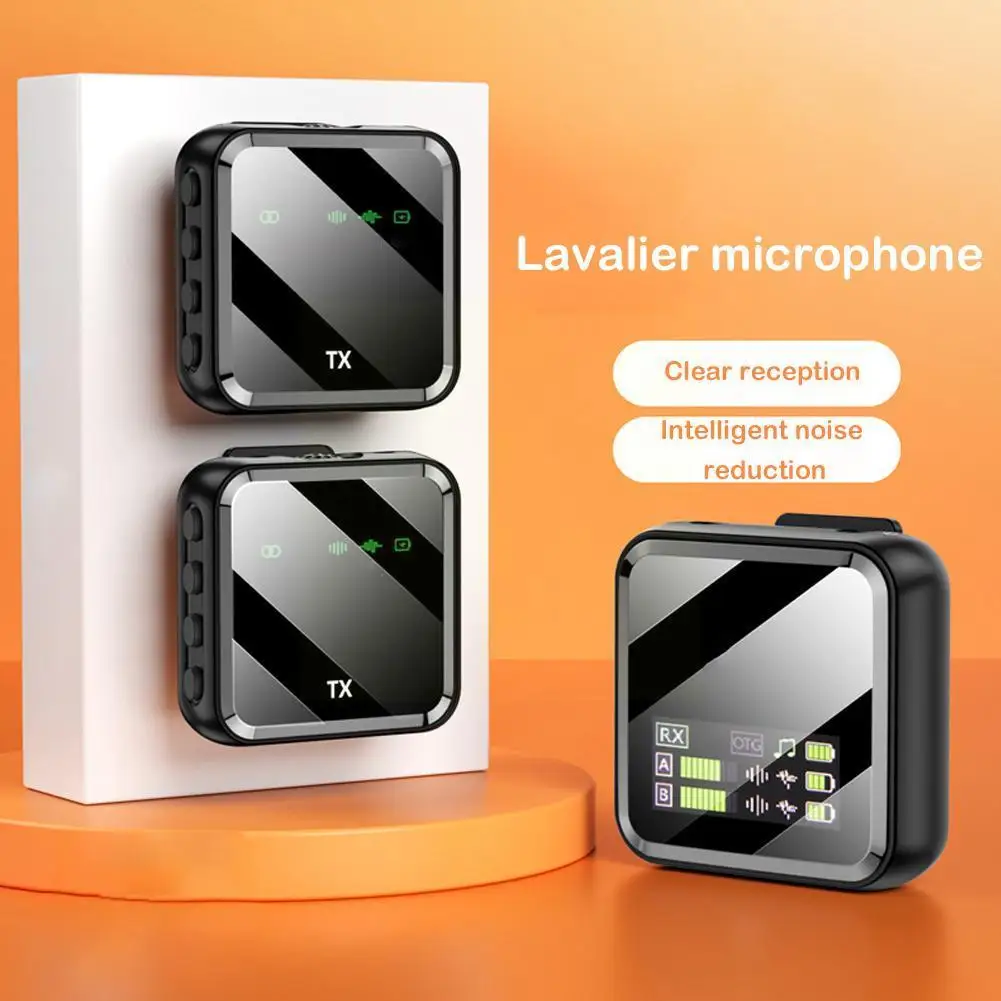 2.4G Wireless Lavalier Microphone for Smartphone Camera Vlogging Streaming YouTube Multi-function Microphone With LED scree O4X8
2.4G Wireless Lavalier Microphone for Smartphone Camera Vlogging Streaming YouTube Multi-function Microphone With LED scree O4X8