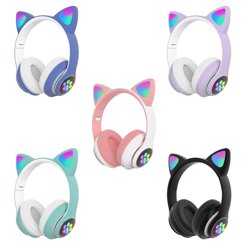 Flash LED Cute Cat Ear Bluetooth Headphones Kid Girl Music Wireless Helmet TF Card Gaming Earphone With Mic Phone Headsets Gift
Flash LED Cute Cat Ear Bluetooth Headphones Kid Girl Music Wireless Helmet TF Card Gaming Earphone With Mic Phone Headsets Gift