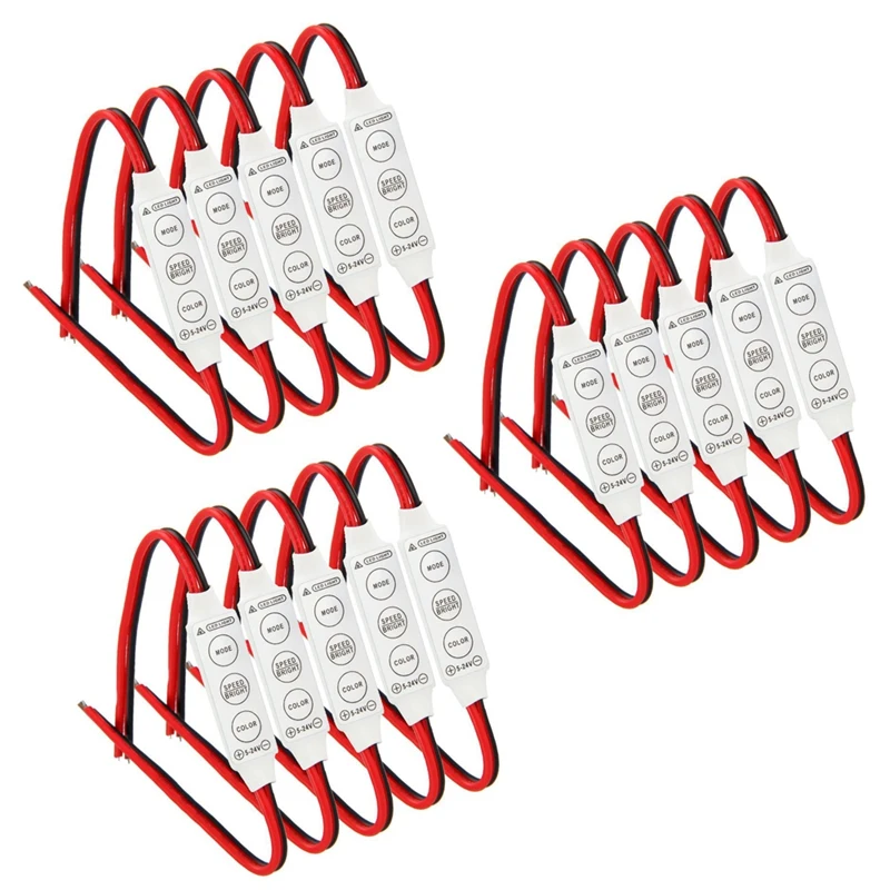 15 X 12V Wired Control Module With Strobe Flash For Car Or Household LED Strip/Bulbs
15 X 12V Wired Control Module With Strobe Flash For Car Or Household LED Strip/Bulbs