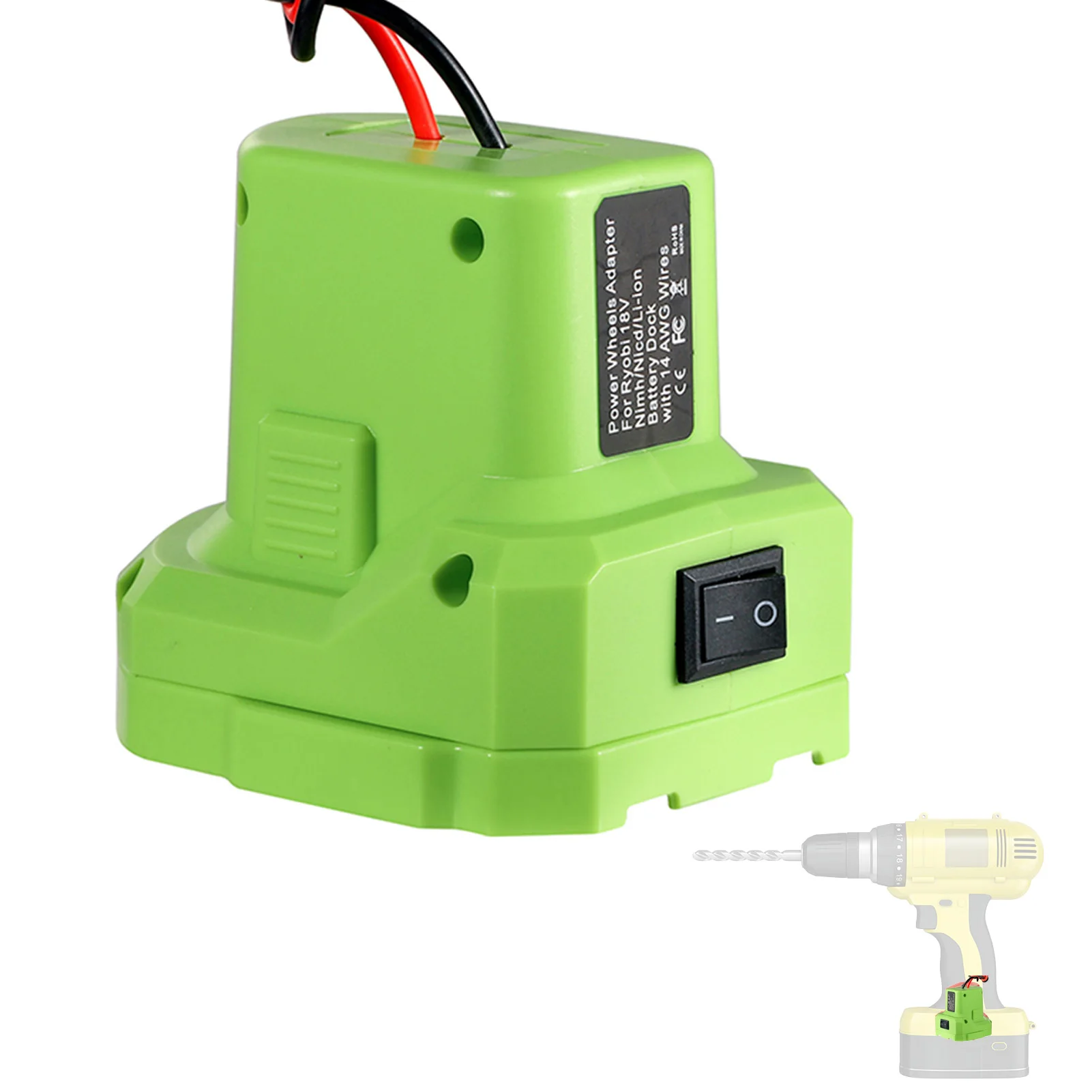 18v Adapter Power Wheels Battery Adapter With 30A Fuse & Wire Terminals Power Connector For Rc Car Truck 18V P108 P107 P102 P100
18v Adapter Power Wheels Battery Adapter With 30A Fuse & Wire Terminals Power Connector For Rc Car Truck 18V P108 P107 P102 P100