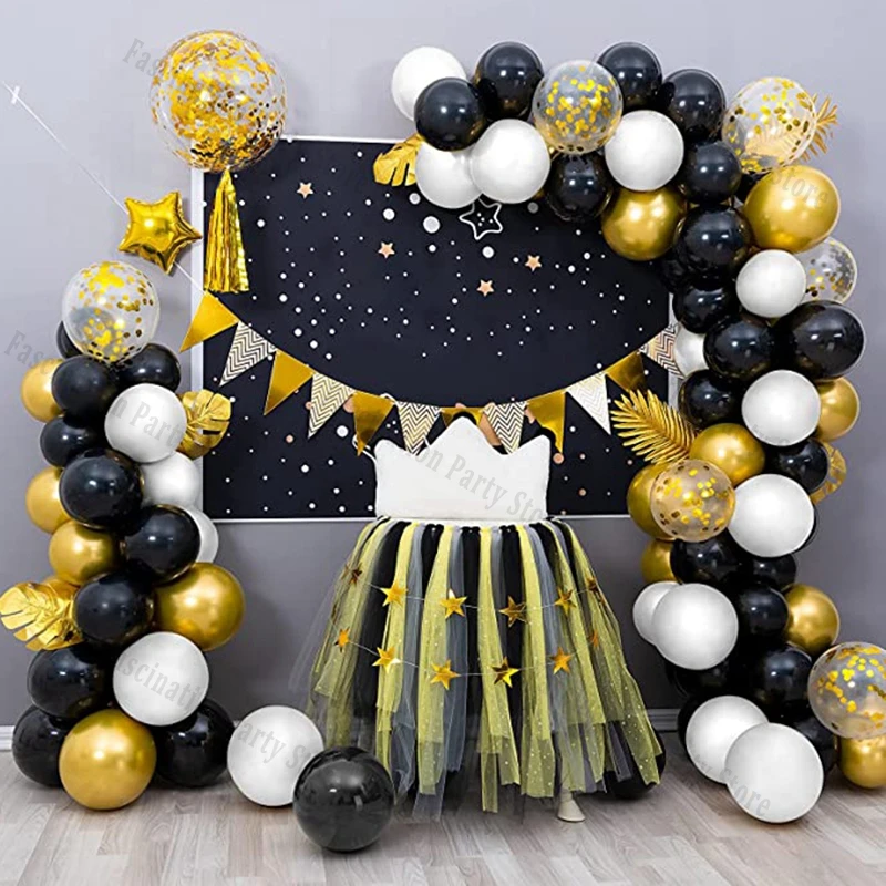 136Pcs Gold Stars Foil Balloon Garland Arch Kit Kids Boys Birthday Confetti Black Latex Ballons Party Baby Shower Decor Supplies
136Pcs Gold Stars Foil Balloon Garland Arch Kit Kids Boys Birthday Confetti Black Latex Ballons Party Baby Shower Decor Supplies