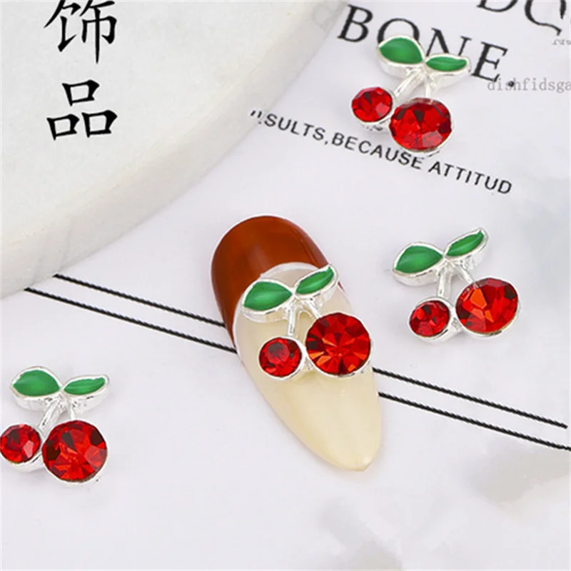10PCS Janpanese Trends Nail Decorations Angel Cherry Metal Nail Charms Zircon Diamonds Jewelry DIY Rhinestone Manicure Supplier
10PCS Janpanese Trends Nail Decorations Angel Cherry Metal Nail Charms Zircon Diamonds Jewelry DIY Rhinestone Manicure Supplier