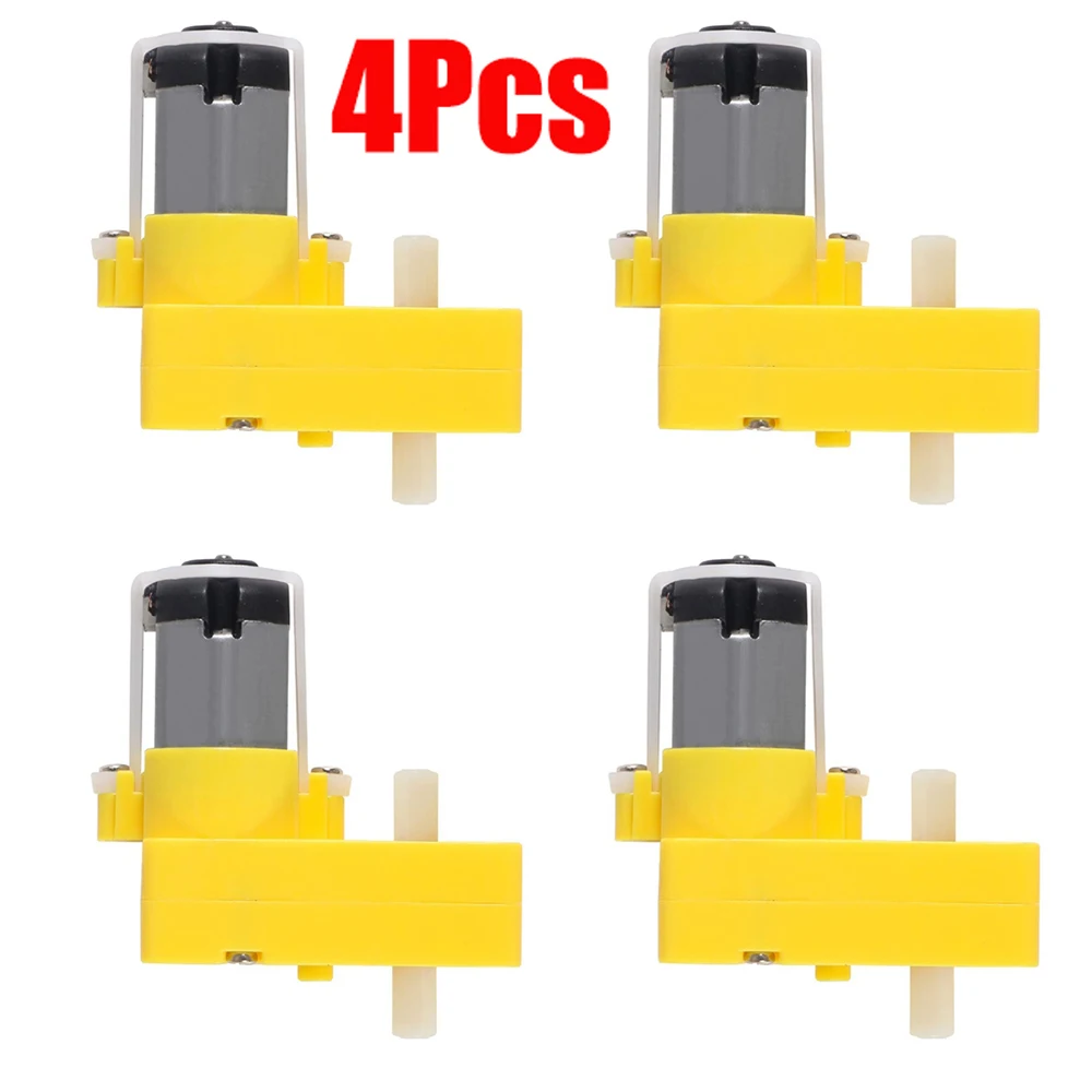 4Pcs DC 3V-6V Gear Motor L Shape Dual Shaft Intelligent Car Chassis for Arduino DIY Smart Car Robot /Four-Wheel Drive Toy Car
4Pcs DC 3V-6V Gear Motor L Shape Dual Shaft Intelligent Car Chassis for Arduino DIY Smart Car Robot /Four-Wheel Drive Toy Car