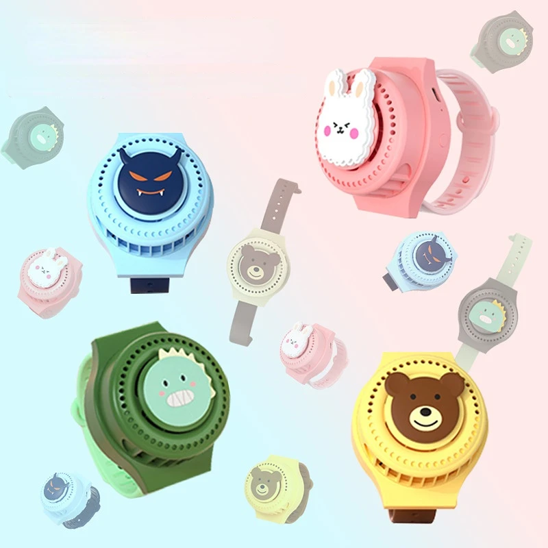 Портативный вентилятор для наручных часов, 3 передачи, новый вентилятор для часов без листьев, зарядка через USB, портативный мультяшный мини-...
Портативный вентилятор для наручных часов, 3 передачи, новый вентилятор для часов без листьев, зарядка через USB, портативный мультяшный мини-...