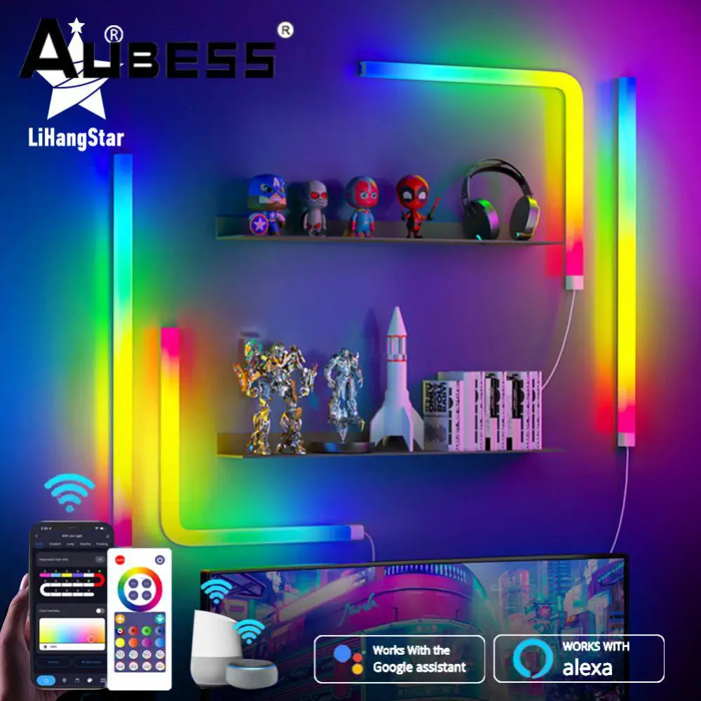 Wifi And Light Diy Music Sync Voice Control 12w 21led Tuya Smart Works With Alexa Google Home Rgbic Light Bar
Wifi And Light Diy Music Sync Voice Control 12w 21led Tuya Smart Works With Alexa Google Home Rgbic Light Bar