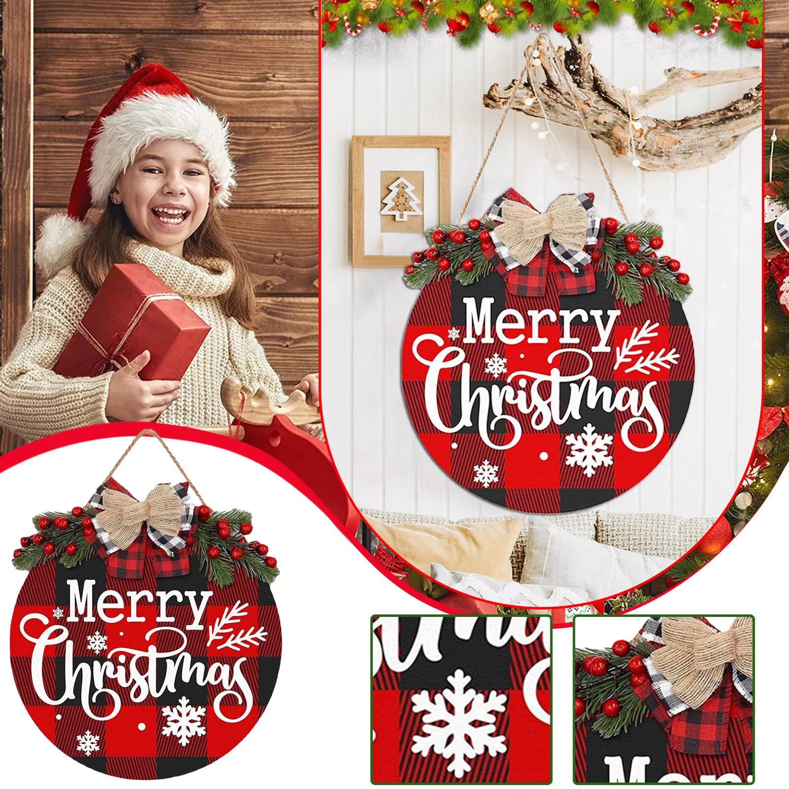 Рождественская деревянная подвесная дверь, подвесная висячая гирлянда, украшение для дверей, Рождественский деревянный дверной венок, око...
Рождественская деревянная подвесная дверь, подвесная висячая гирлянда, украшение для дверей, Рождественский деревянный дверной венок, око...