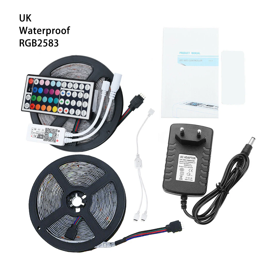 Лента светодиодная с дистанционным управлением, RGB, 10 м, IP65 
Лента светодиодная с дистанционным управлением, RGB, 10 м, IP65