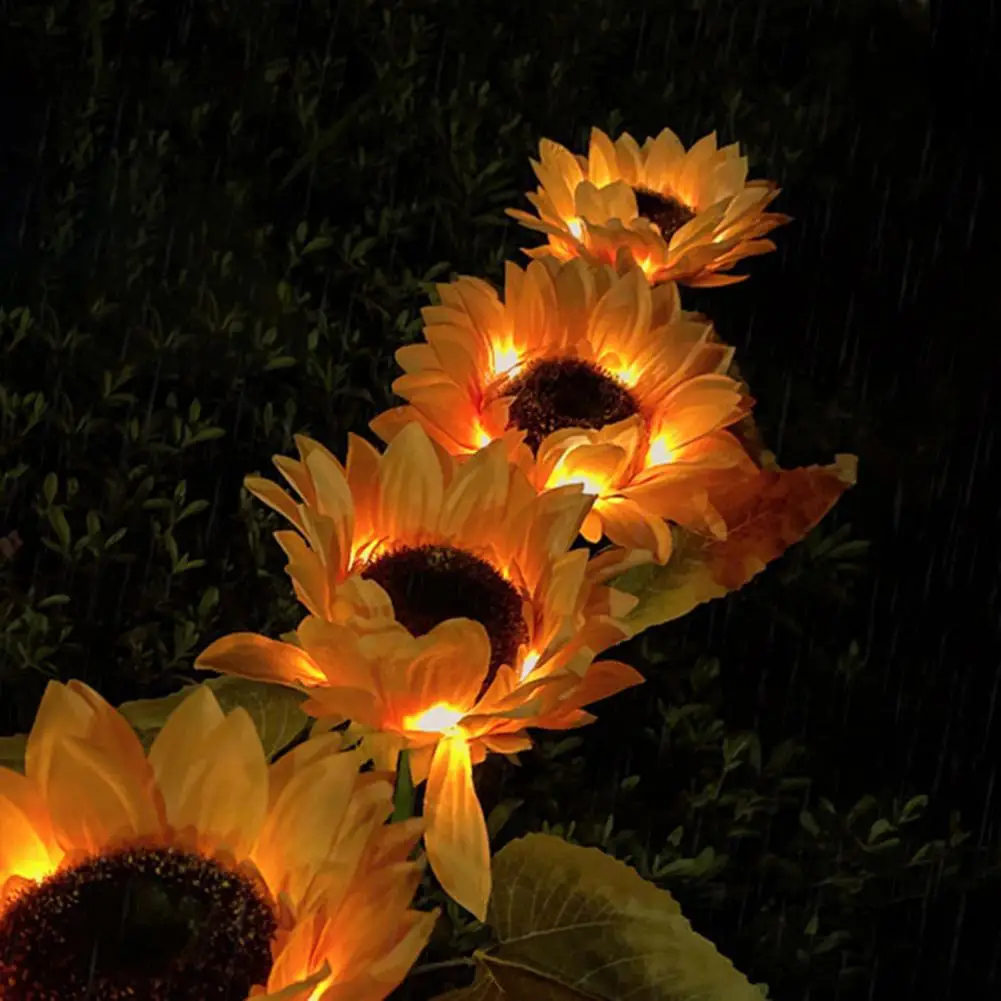 LED Lamp Excellent Realistic Appearance Eye-catching Solar Sunflower Lights LED Garden Yard Lamp for Household
LED Lamp Excellent Realistic Appearance Eye-catching Solar Sunflower Lights LED Garden Yard Lamp for Household