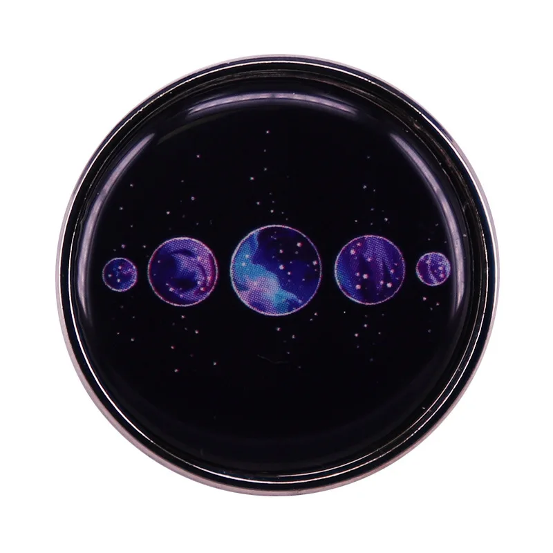 

Solar System Milky Way Star Planet Television Brooches Badge for Bag Lapel Pin Buckle Jewelry Gift For Friends