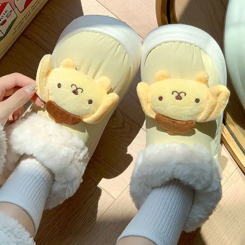 Симпатичные Тапочки Sanrio из хлопка, аксессуары Cinnamoroll, Милая зимняя водонепроницаемая теплая обувь с подкладкой для дома, игрушки для девочек, подарок
Симпатичные Тапочки Sanrio из хлопка, аксессуары Cinnamoroll, Милая зимняя водонепроницаемая теплая обувь с подкладкой для дома, игрушки для девочек, подарок