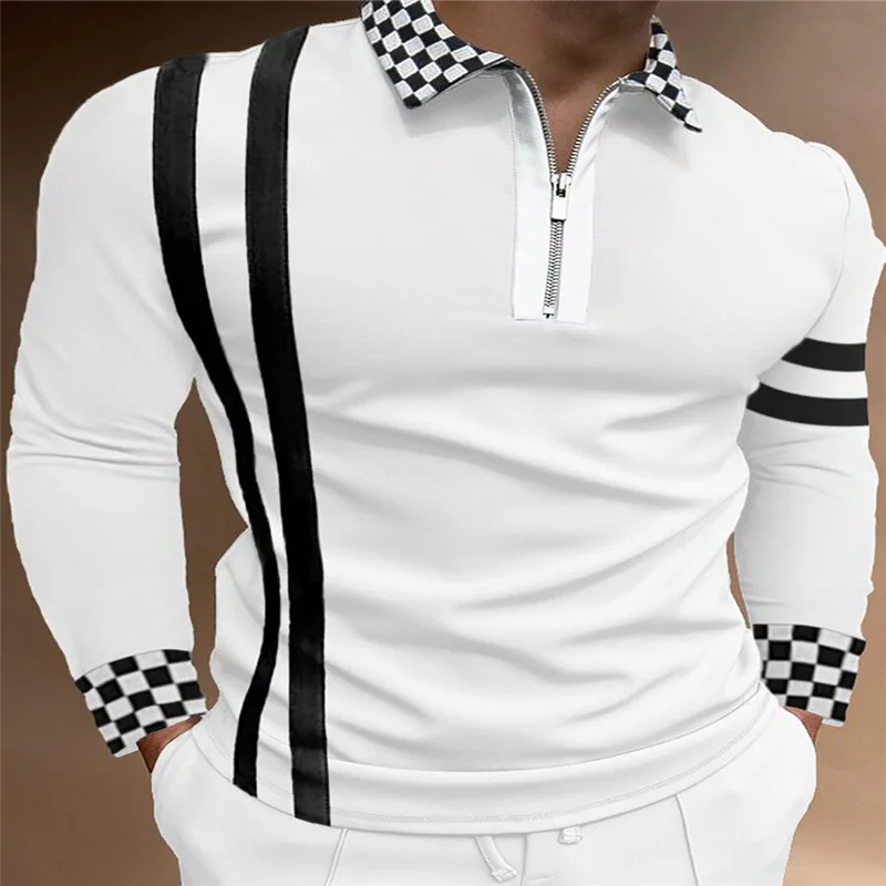 New Summer Brand Striped Embroidery Mens Designer Polo Shirts With LONG Sleeve Casual Tops Fashions Men Clothing 2022
New Summer Brand Striped Embroidery Mens Designer Polo Shirts With LONG Sleeve Casual Tops Fashions Men Clothing 2022