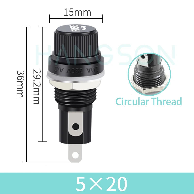 Держатели предохранителей KALVINSON 5x20 мм 6x30 мм 5 шт.
Держатели предохранителей KALVINSON 5x20 мм 6x30 мм 5 шт.