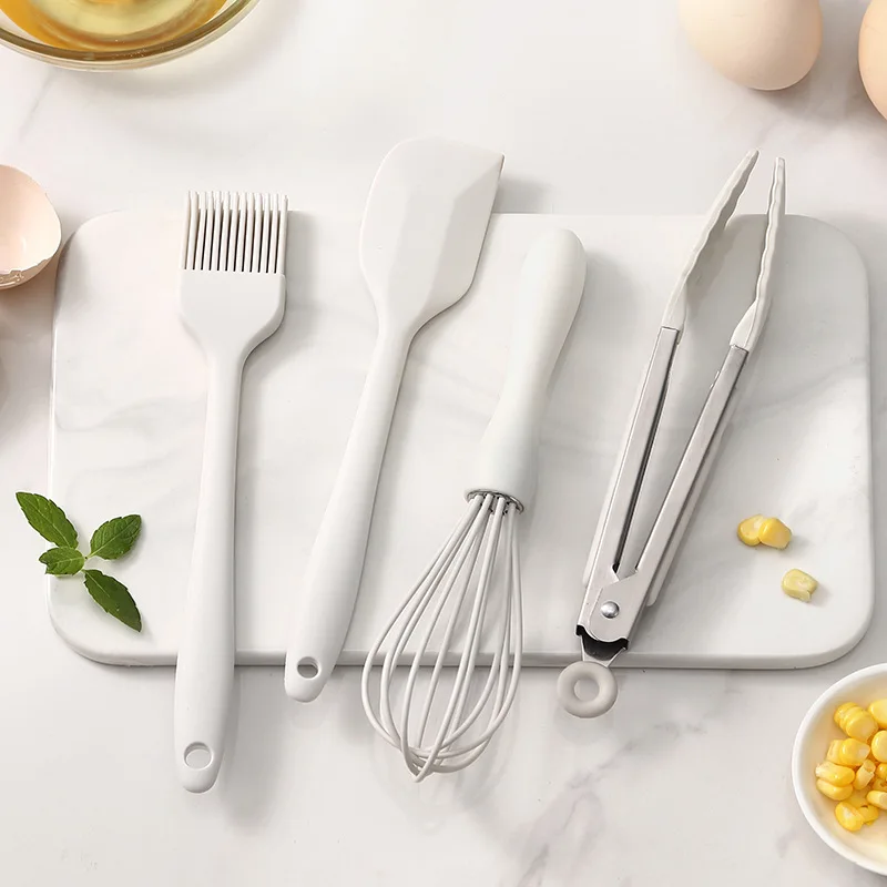 Silicone Kitchen Utensils Food Grade Non-stick Cooking Baking Spatula Silicone Oil Brush Egg Whisk Food Clip Kitchen Accessories
Silicone Kitchen Utensils Food Grade Non-stick Cooking Baking Spatula Silicone Oil Brush Egg Whisk Food Clip Kitchen Accessories