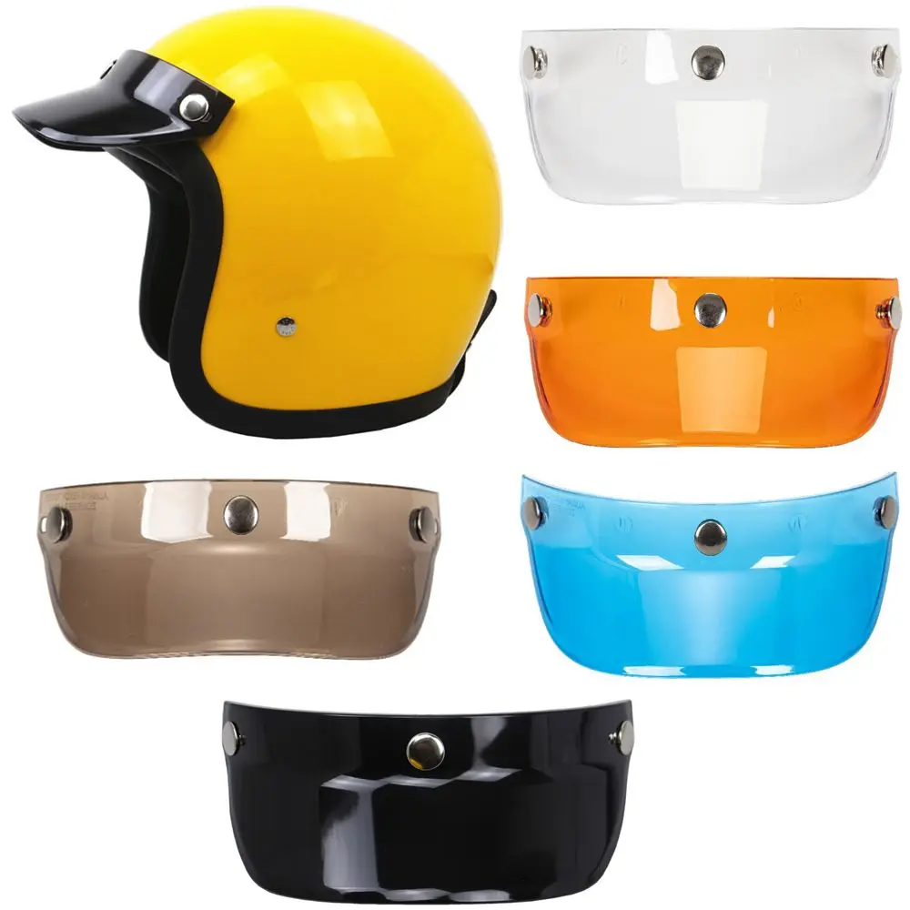 Universal 3 Snap-Button Visor Flip Up Wind Shield for Open Face Motorcycle Helmet Anti-UV Helmet Accessories
Universal 3 Snap-Button Visor Flip Up Wind Shield for Open Face Motorcycle Helmet Anti-UV Helmet Accessories
