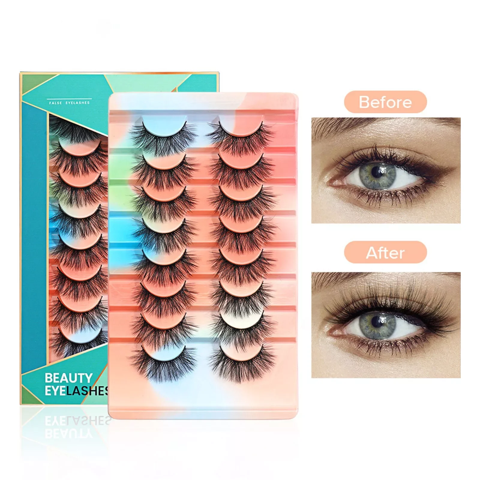 NEW2023 Natural False Eyelashes Mink Eyelashes Wispy Eye Lash Puff Pack 3D Strips Short Volume False Eyelashes
NEW2023 Natural False Eyelashes Mink Eyelashes Wispy Eye Lash Puff Pack 3D Strips Short Volume False Eyelashes