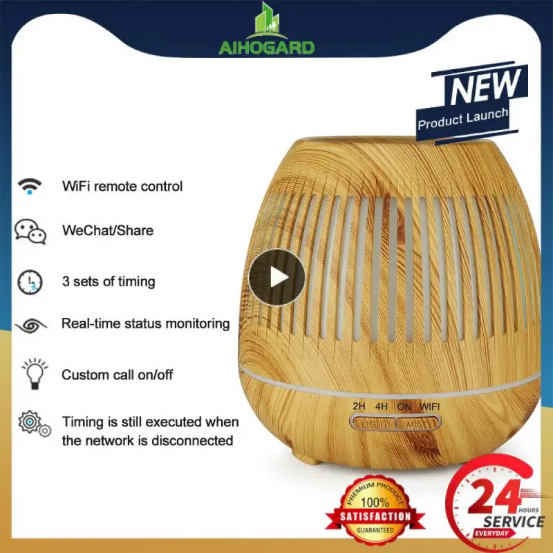 Tuya Smart WiFi Ultrasonic Air Humidifier Essential Oil Diffuser Wood Grain Mist Maker 7 Colors LED Night Light 400ML
Tuya Smart WiFi Ultrasonic Air Humidifier Essential Oil Diffuser Wood Grain Mist Maker 7 Colors LED Night Light 400ML