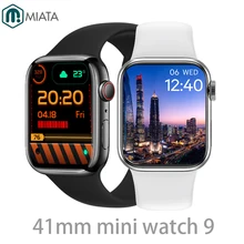 GS9 41mm Mini Smartwatch Man Woman Fitness Compass NFC BT Call 2023 Original IWO Series 9 Smart Watch For Apple Android Phone