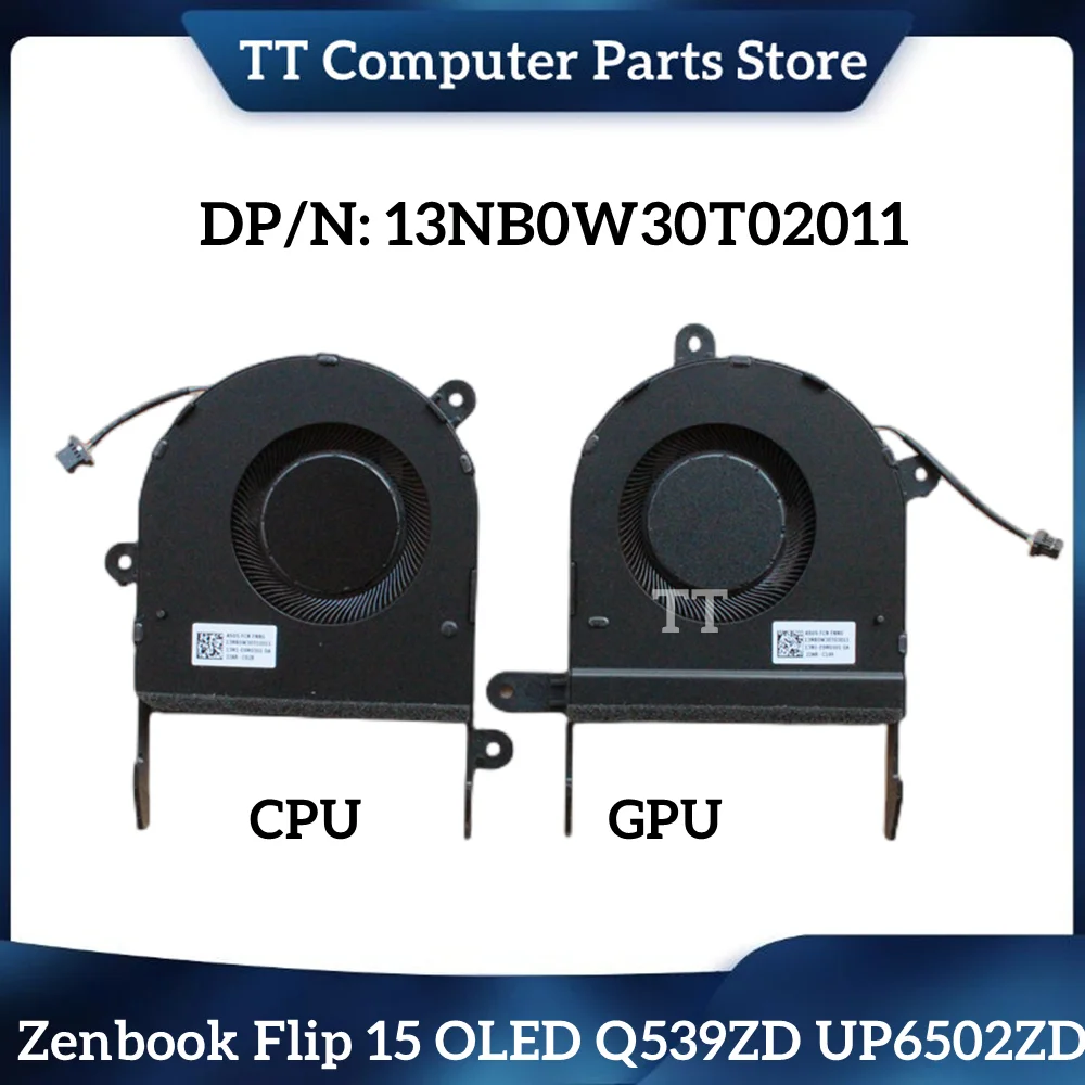 TT NEW Laptop CPU GPU Cooling Fan For ASUS Zenbook Flip 15 OLED Q539ZD UP6502ZD 13NB0W30T02011 13NB0W30T02011
TT NEW Laptop CPU GPU Cooling Fan For ASUS Zenbook Flip 15 OLED Q539ZD UP6502ZD 13NB0W30T02011 13NB0W30T02011