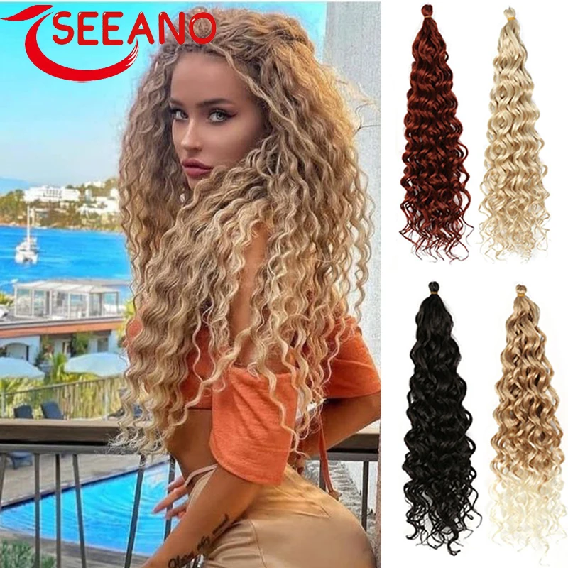 SEEANO Wavy Twist Crochet Wig Synthetic Afro Curly Hair Crochet Braids High Temperature Fiber Braiding Hair Extensions For Women
SEEANO Wavy Twist Crochet Wig Synthetic Afro Curly Hair Crochet Braids High Temperature Fiber Braiding Hair Extensions For Women