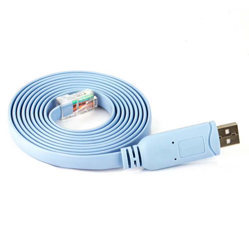 1.8M USB To RJ45 For Cisco USB Console Cable CONSOLE Debug Line A7H5 For Cisco H3C HP Arba 9306 Huawei Router Rollover Console
1.8M USB To RJ45 For Cisco USB Console Cable CONSOLE Debug Line A7H5 For Cisco H3C HP Arba 9306 Huawei Router Rollover Console