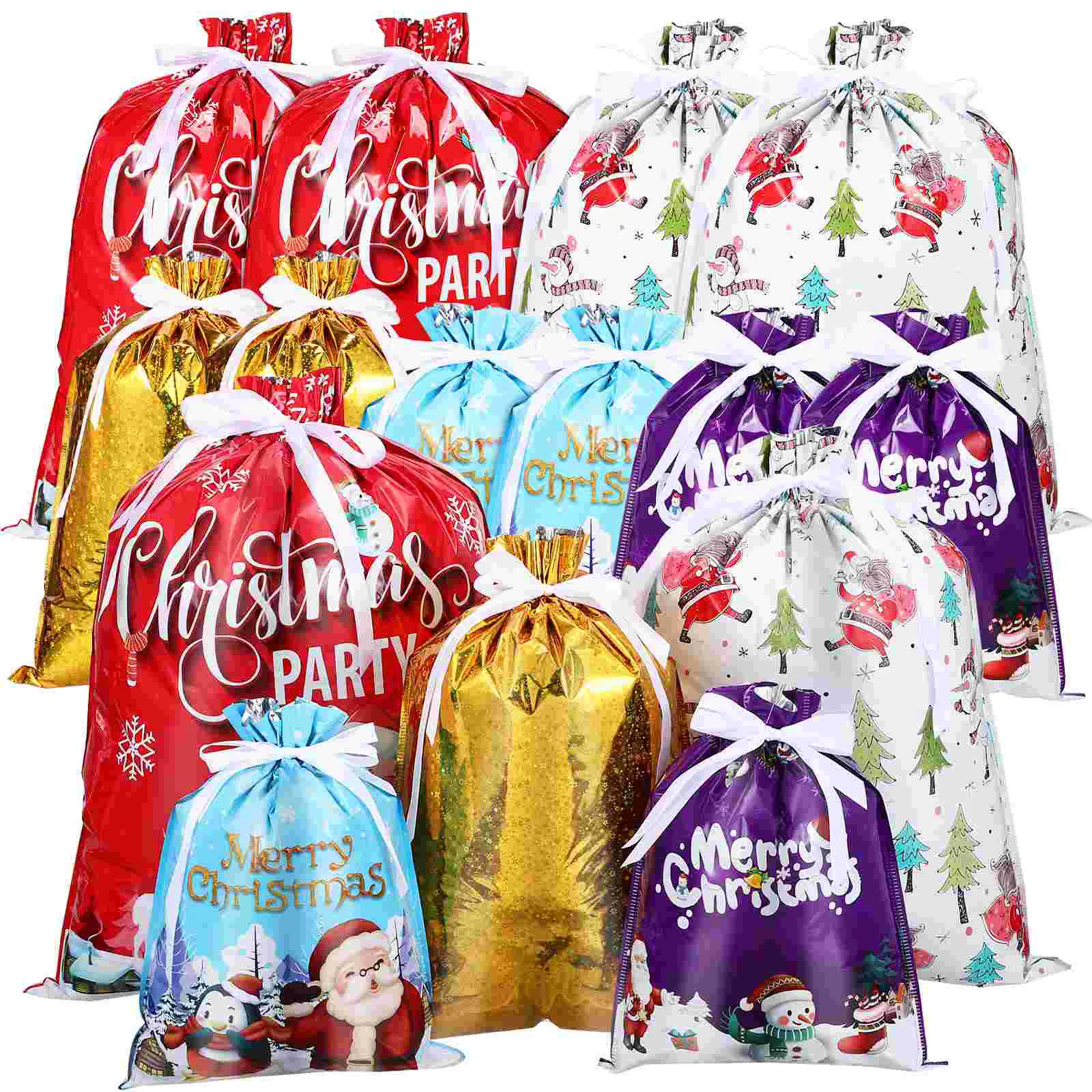 15 Pcs Christmas Gift Bag Bags Treat For Drawstring Gifts Wrap Present Goody Treats Sacks
15 Pcs Christmas Gift Bag Bags Treat For Drawstring Gifts Wrap Present Goody Treats Sacks