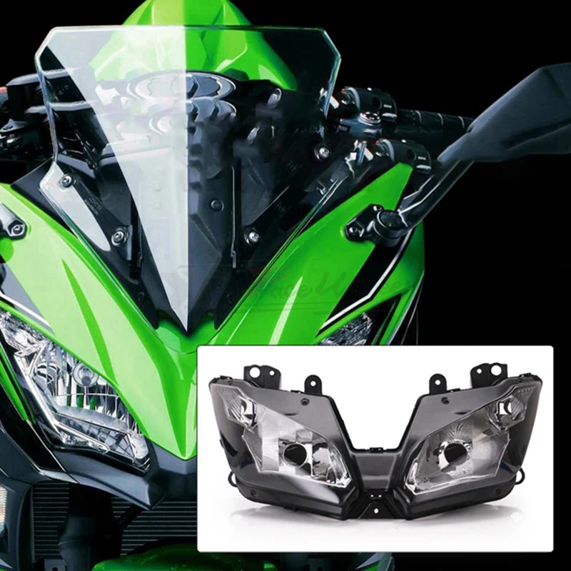 Передняя фара в сборе для мотоцикла Kawasaki NINJA300 NINJA 300 EX300 2013-2015, светодиодсветильник фара, аксессуары для фар
Передняя фара в сборе для мотоцикла Kawasaki NINJA300 NINJA 300 EX300 2013-2015, светодиодсветильник фара, аксессуары для фар
